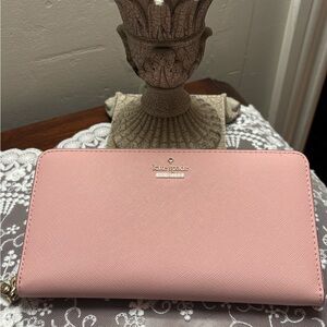 Kate Spade Pink Women's Saffiano Leather Wallet